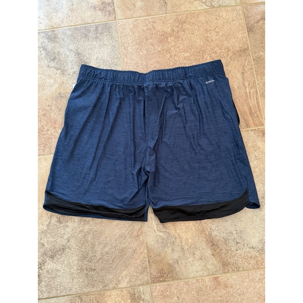 Athletic Works Men's Jersey Knit Shorts Blue 9" Inseam Size XL (40-42) NWT